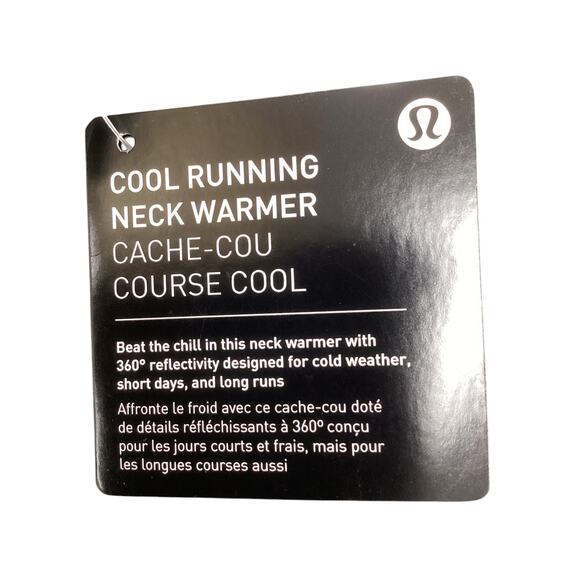 NWT Lululemon Cool Running Neck Warmer Women’s One Size Soft Rulu Fabric Gray - Picture 7 of 7